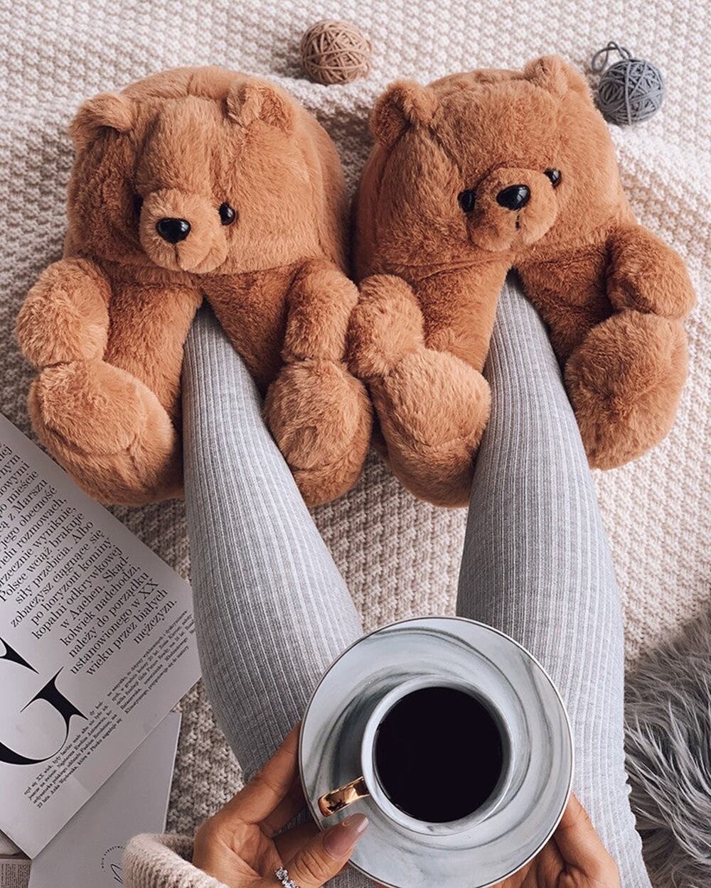 "Teddy” Slippers Womens